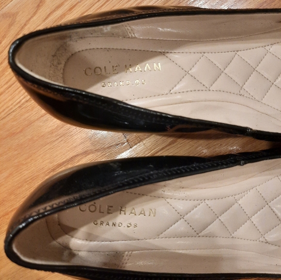 Cole‎ Haan Black Patent Wedges - Size 7 - Wedges - Picture 3 of 8